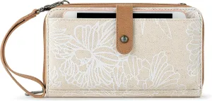 Sakroots Artist Circle Smartphone Crossbody in Eco Twill, Detachable Wristlet Strap
