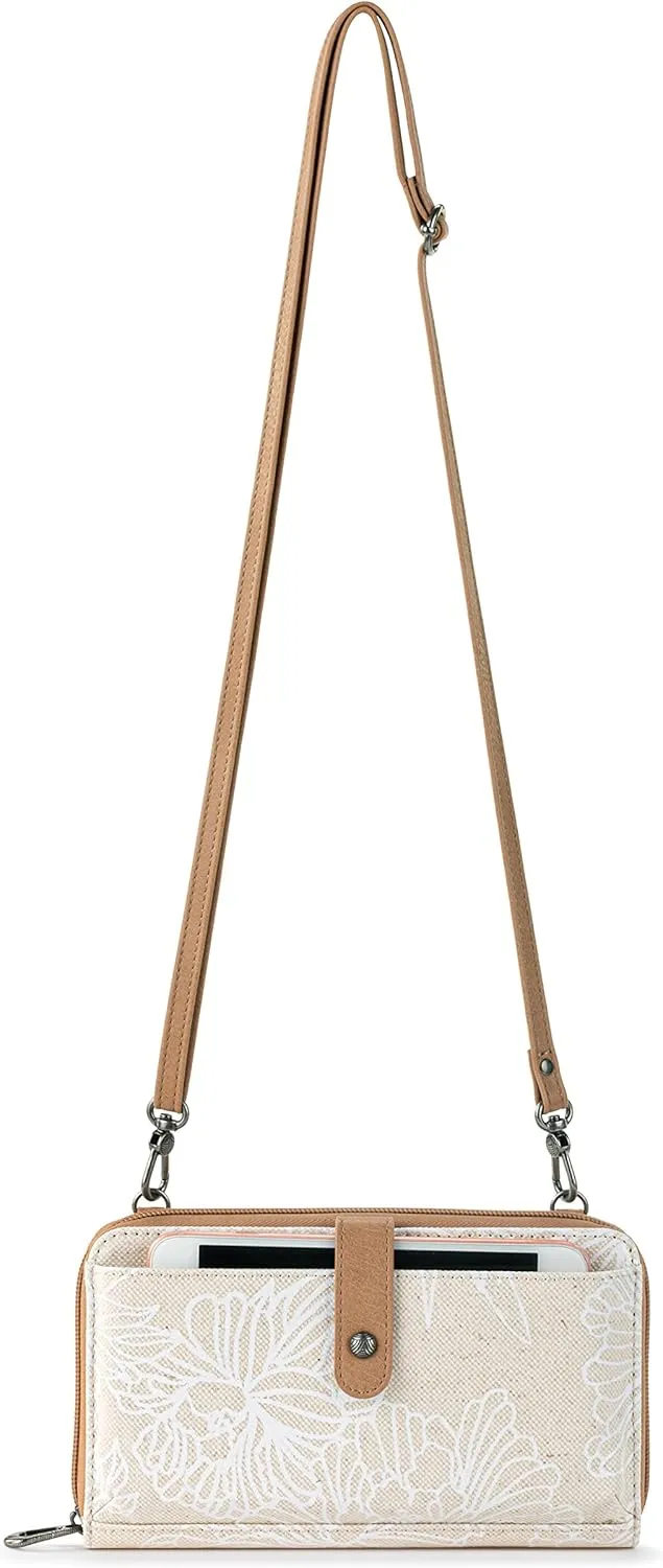 Sakroots Artist Circle Smartphone Crossbody in Eco Twill, Detachable Wristlet Strap