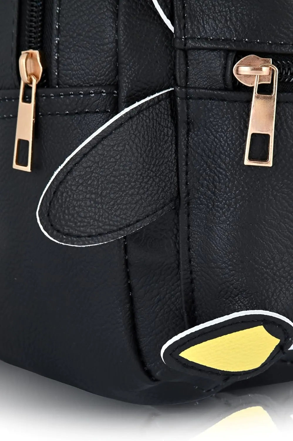 Sanrio Hello Kitty and Friends Badtz-Maru Backpack | Cute PU Leather 10" Mini Backpack Purse for Women, Men, Unisex | Shoulder Bag and Accessories