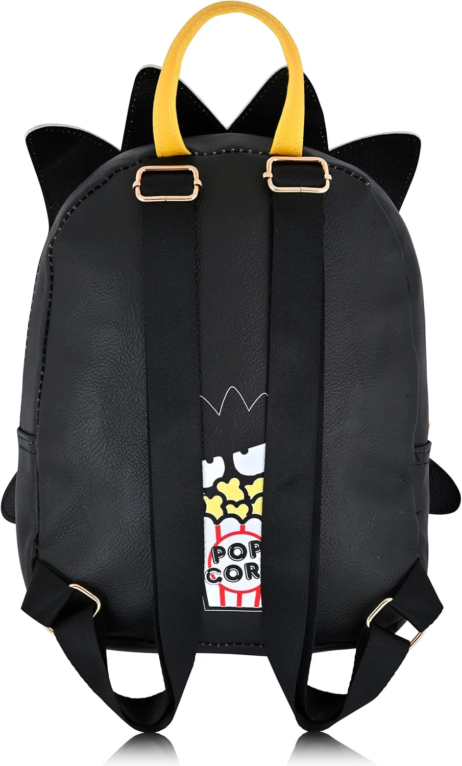 Sanrio Hello Kitty and Friends Badtz-Maru Backpack | Cute PU Leather 10" Mini Backpack Purse for Women, Men, Unisex | Shoulder Bag and Accessories
