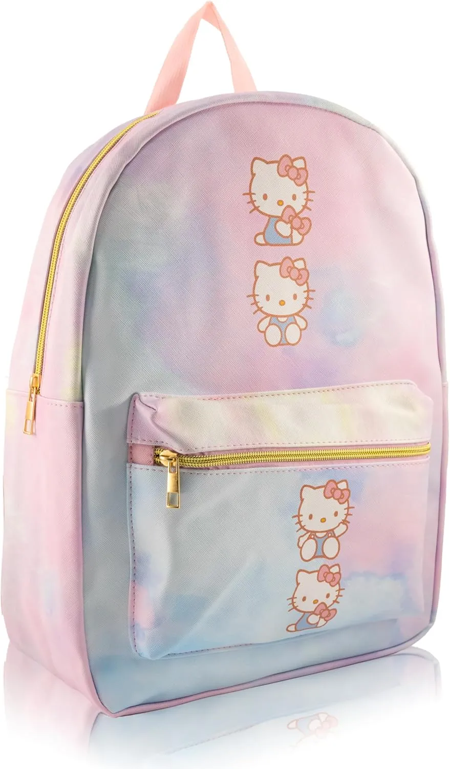 Sanrio Hello Kitty Backpack for Women, Men, Unisex | Cute PU Leather Large Backpack Purse Shoulder Purse | Hello Kitty Bag and Accessories