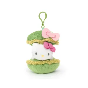 Sanrio Hello Kitty Matcha Macaron Mascot Clip-On Plush