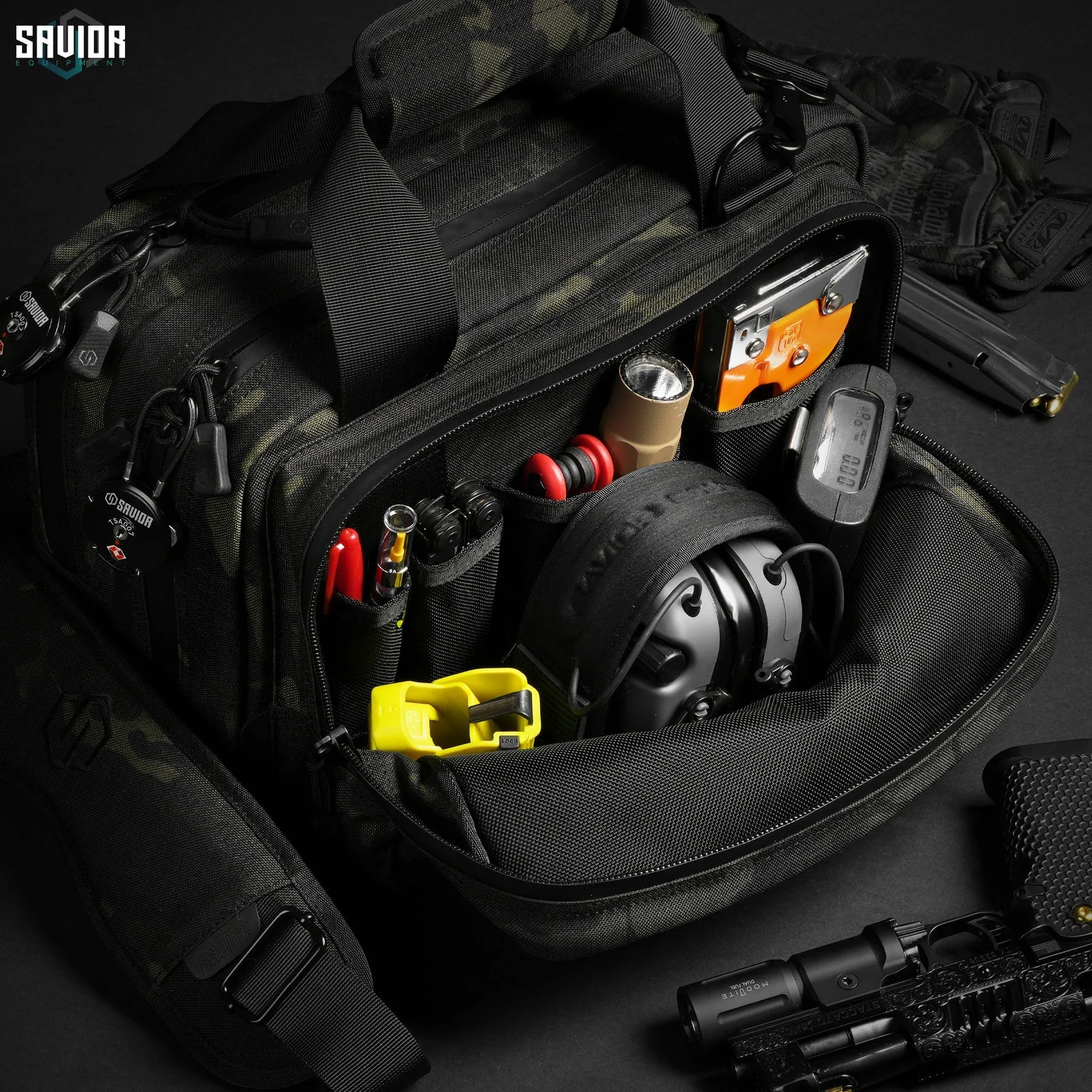 SAVIOR MultiCam Specialist Double Pistol Mini Range Bag