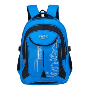Schoolbag male 1-3-5 grade leisure double shoulder 6-12 year old boy girl child Backpack