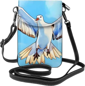 Seagulls In Flight Women'S Crossbody Bag, Zipper Phone Wallet, &Cute Purse, Shoulder Bag, Detachable Shoulder Strap