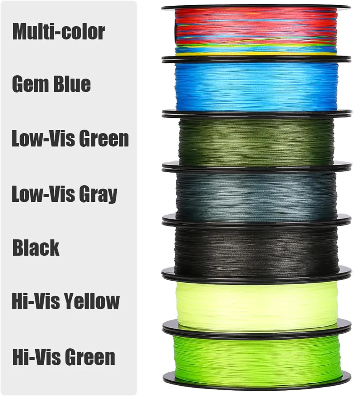 SeaKnight MANSTER W8 II 8 Strand Braided Fishing Line -Super Strong, Abrasion Resistant, No Stretch Braided Line-15LB to 100LB Test for Saltwater and Freshwater Fishing Line Braid