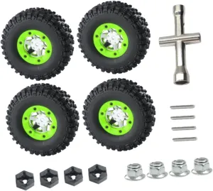 Set of 4 RC Crawler Wheel Tires for 12428 RC Car 1:12 Scale