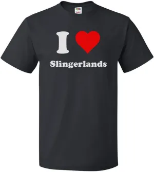 ShirtScope I Heart Slingerlands T-Shirt - I Love Slingerlands Tee