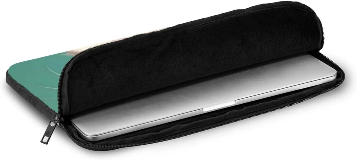 Shockproof Portable Laptop Sleeve Bag 12 inch - for Men and Women Business Travel, School, and Office Use A Curious cat Prints