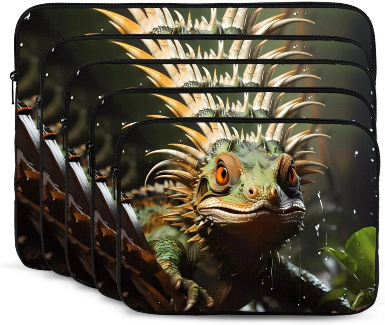 Shockproof Portable Laptop Sleeve Bag 15 inch - for Trip, Travel, Office, Daily Use - for Men and Women Spiny lizards Pattern