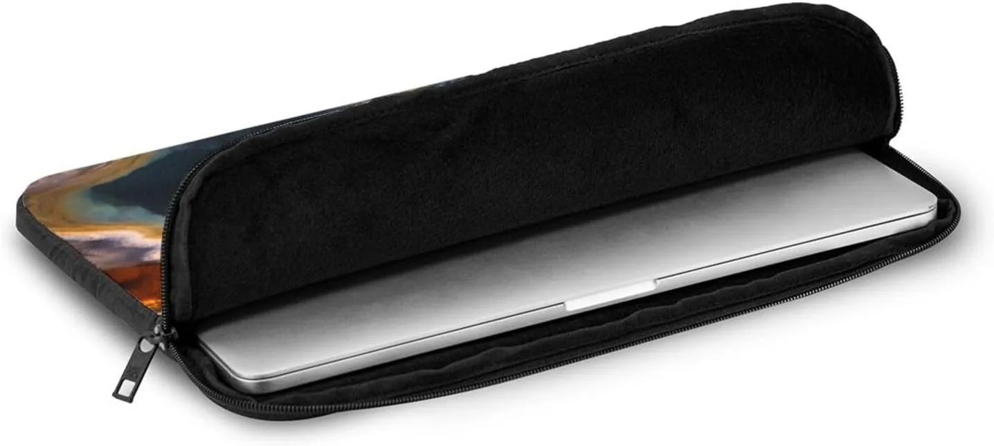 Shockproof Portable Laptop Sleeve Bag 15 inch - for Trip, Travel, Office, Daily Use - for Men and Women Yellowstone National Park Prints
