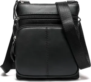 Shoulder Bag Men's Top Layer Business Casual Men's Shoulder Crossbody Bag