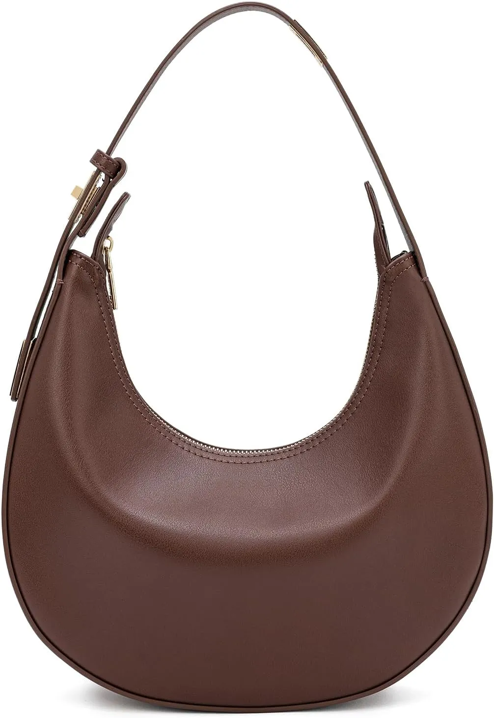 Shoulder Handbags 3 Ways Adjust Strap Shoulder Bag for Women Waterproof Leather Zip Closure Clutche Purses Hobo Bags
