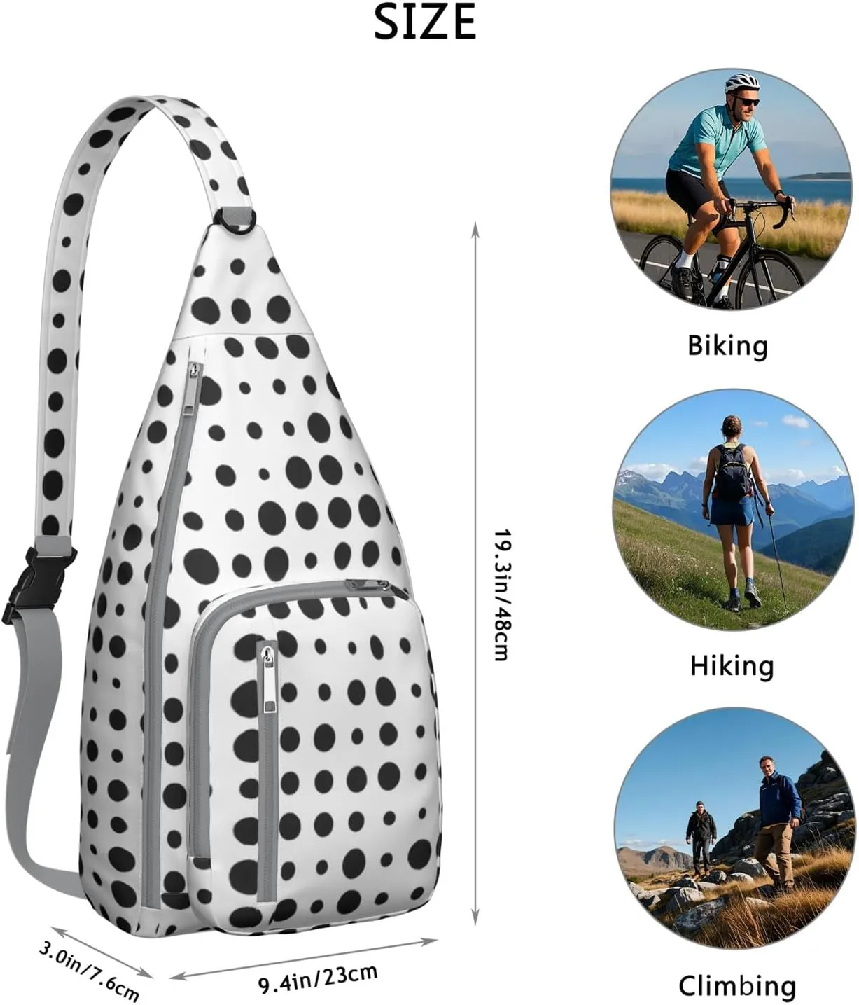 Shoulder Sling Crossbody Casual Chest Bag For Travel Sports Running,Backpack for Men & Women Lightweight Sports BagCrossbody Concealed Carry,Abstract Shoulder Bag Waterproof Chest Bag