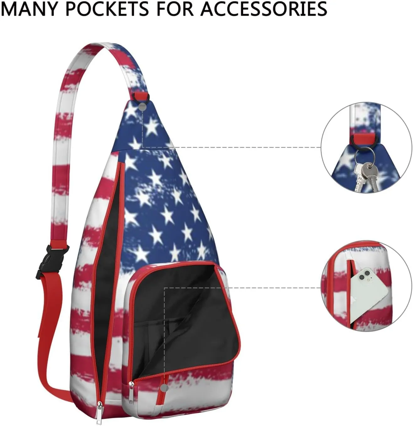Shoulder Sling Crossbody Casual Chest Bag For Travel Sports Running,Backpack for Men & Women Lightweight Sports BagCrossbody Concealed Carry,Abstract Shoulder Bag Waterproof Chest Bag