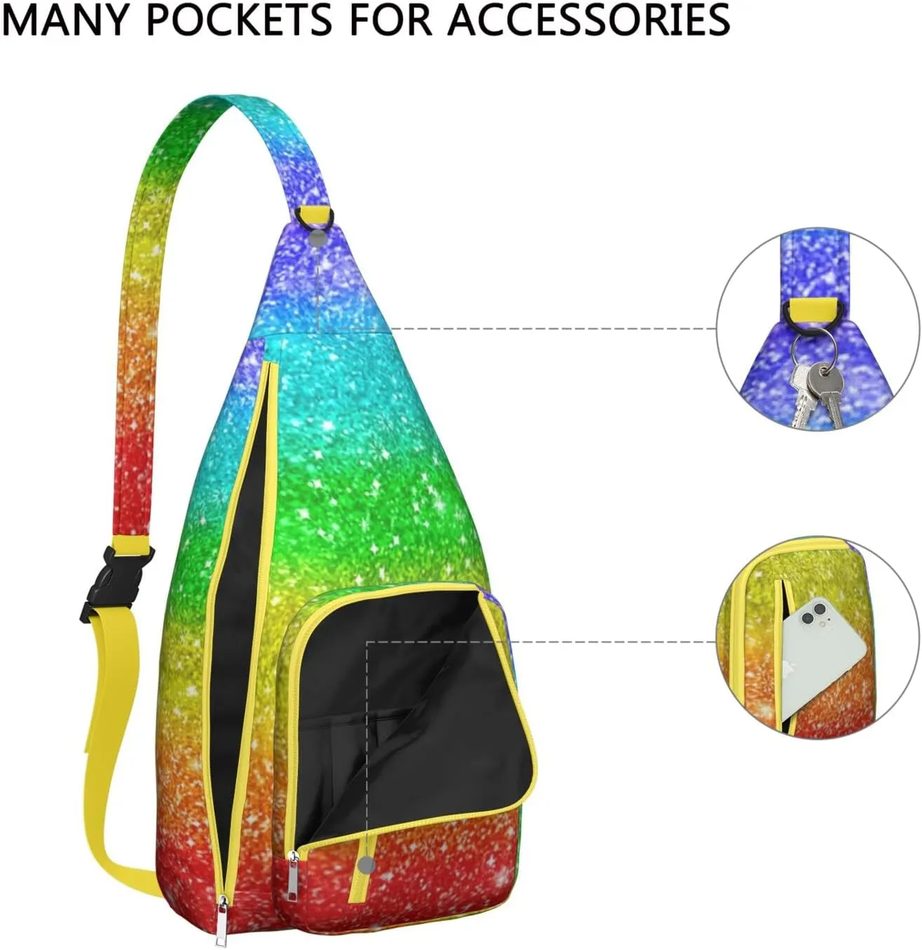 Shoulder Sling Crossbody Casual Chest Bag For Travel Sports Running,Backpack for Men & Women Lightweight Sports BagCrossbody Concealed Carry,Abstract Shoulder Bag Waterproof Chest Bag