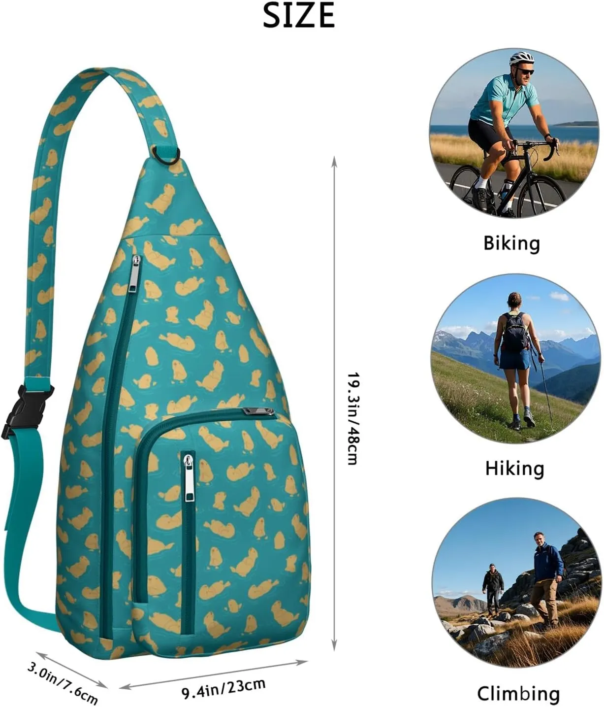 Shoulder Sling Crossbody Casual Chest Bag For Travel Sports Running,Backpack for Men & Women Lightweight Sports BagCrossbody Concealed Carry,Abstract Shoulder Bag Waterproof Chest Bag