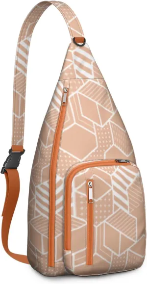 Shoulder Sling Crossbody Casual Chest Bag For Travel Sports Running,Backpack for Men & Women Lightweight Sports BagCrossbody Concealed Carry,Abstract Shoulder Bag Waterproof Chest Bag