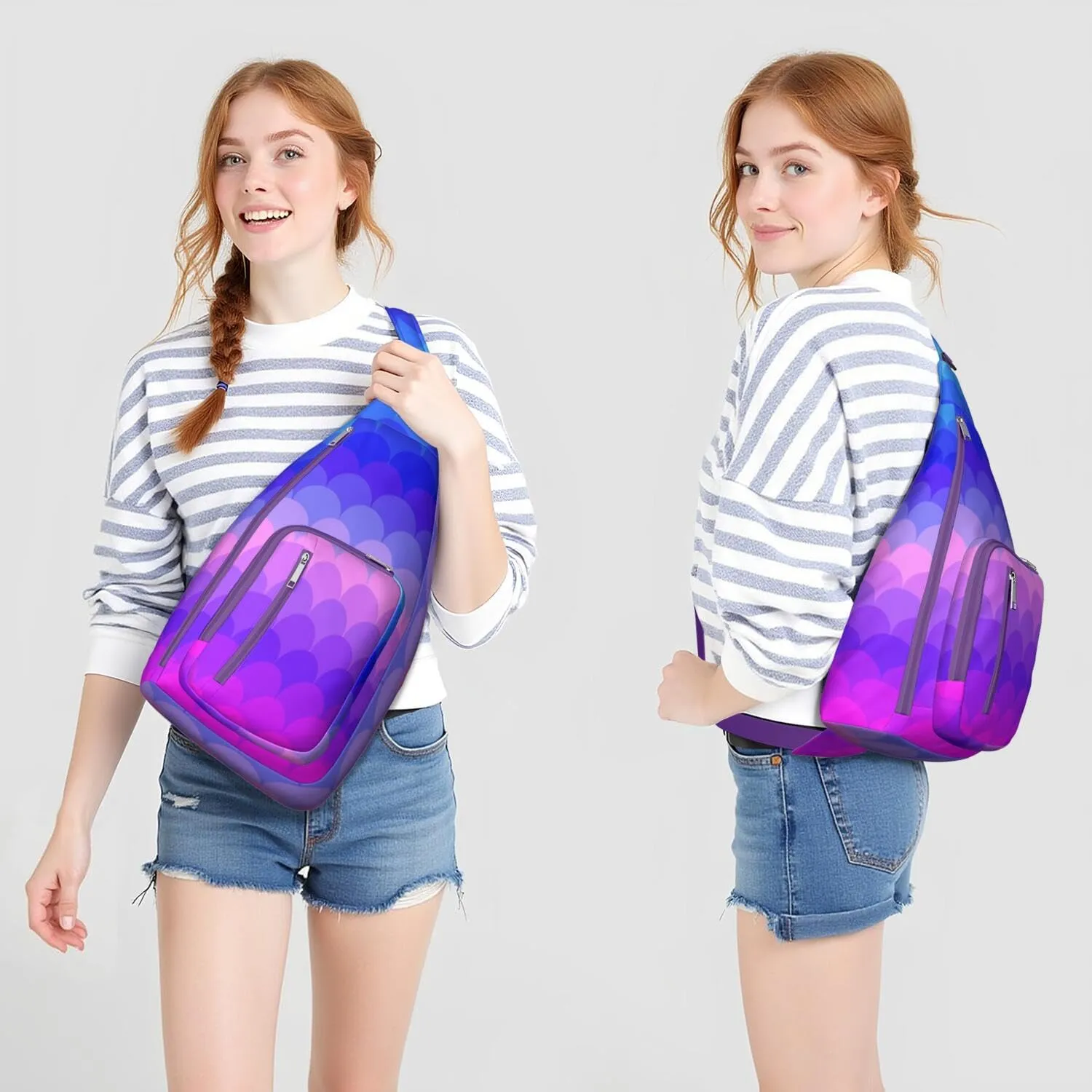 Shoulder Sling Crossbody Casual Chest Bag For Travel Sports Running,Backpack for Men & Women Lightweight Sports BagCrossbody Concealed Carry,Abstract Shoulder Bag Waterproof Chest Bag
