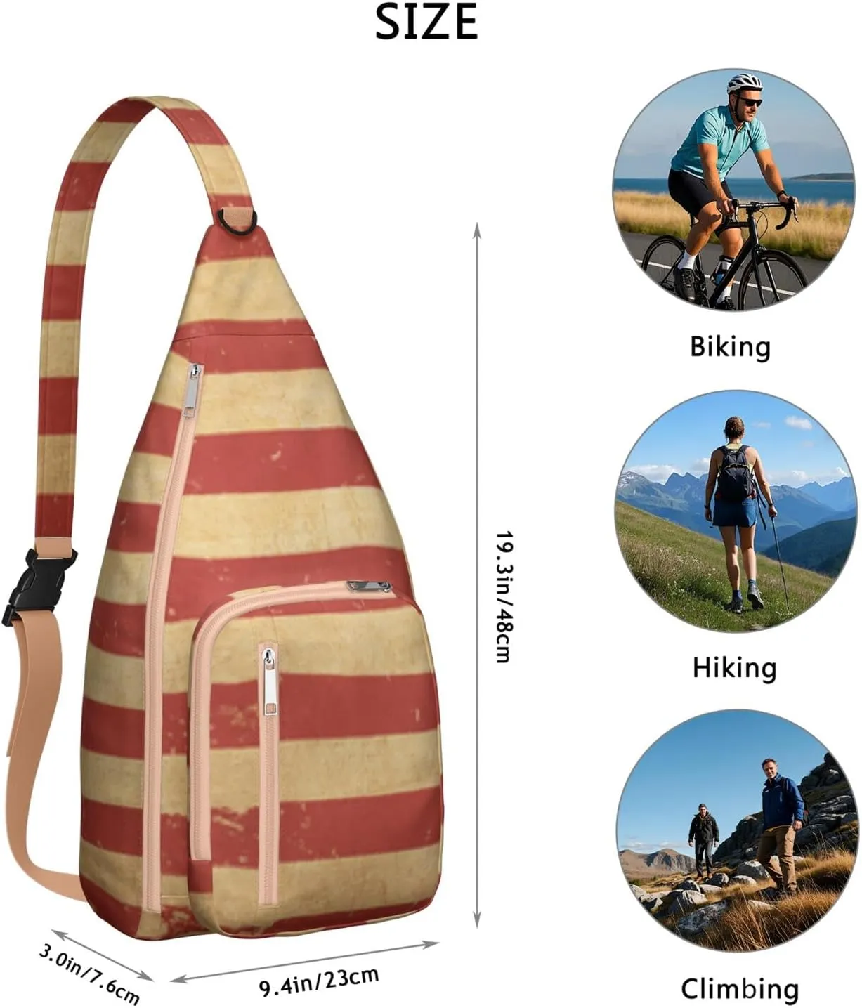 Shoulder Sling Crossbody Casual Chest Bag For Travel Sports Running,Backpack for Men & Women Lightweight Sports BagCrossbody Concealed Carry,Abstract Shoulder Bag Waterproof Chest Bag