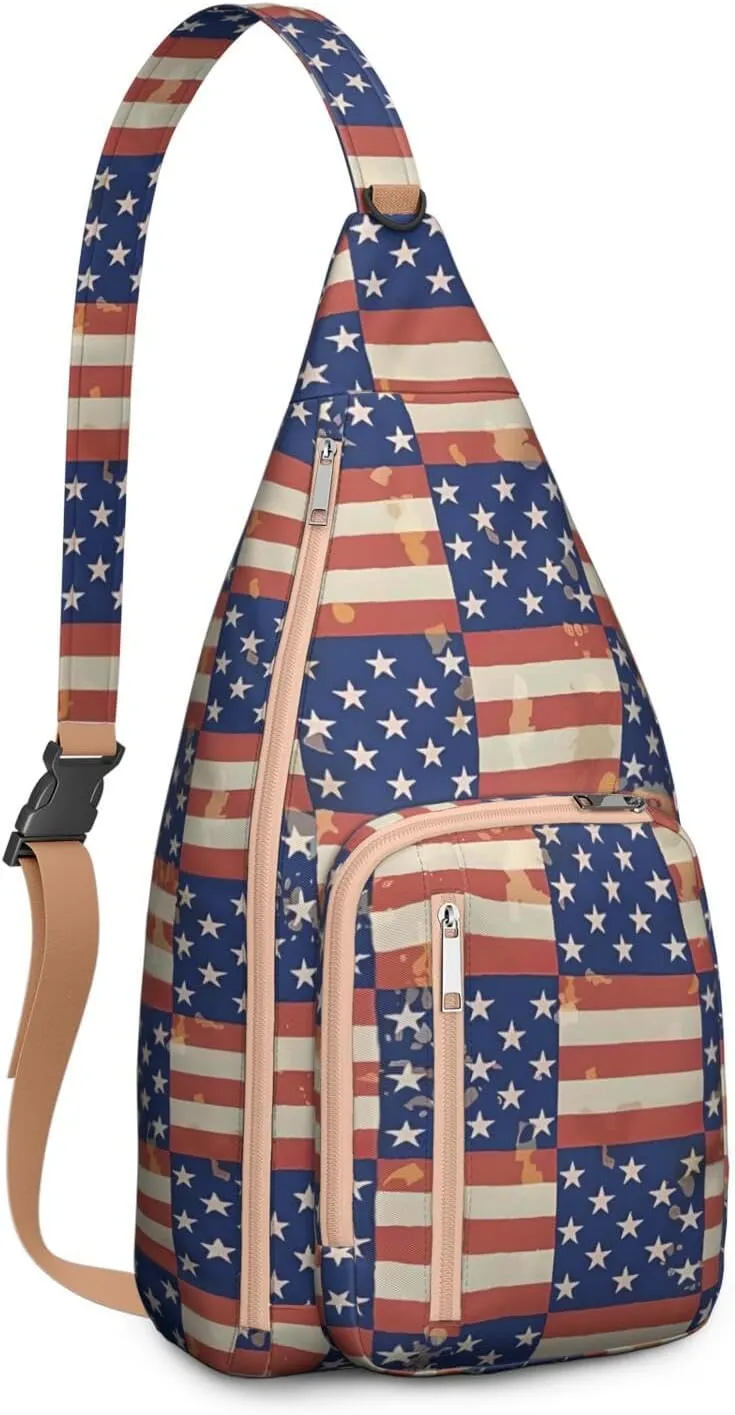 Shoulder Sling Crossbody Casual Chest Bag For Travel Sports Running,Backpack for Men & Women Lightweight Sports BagCrossbody Concealed Carry,Abstract Shoulder Bag Waterproof Chest Bag