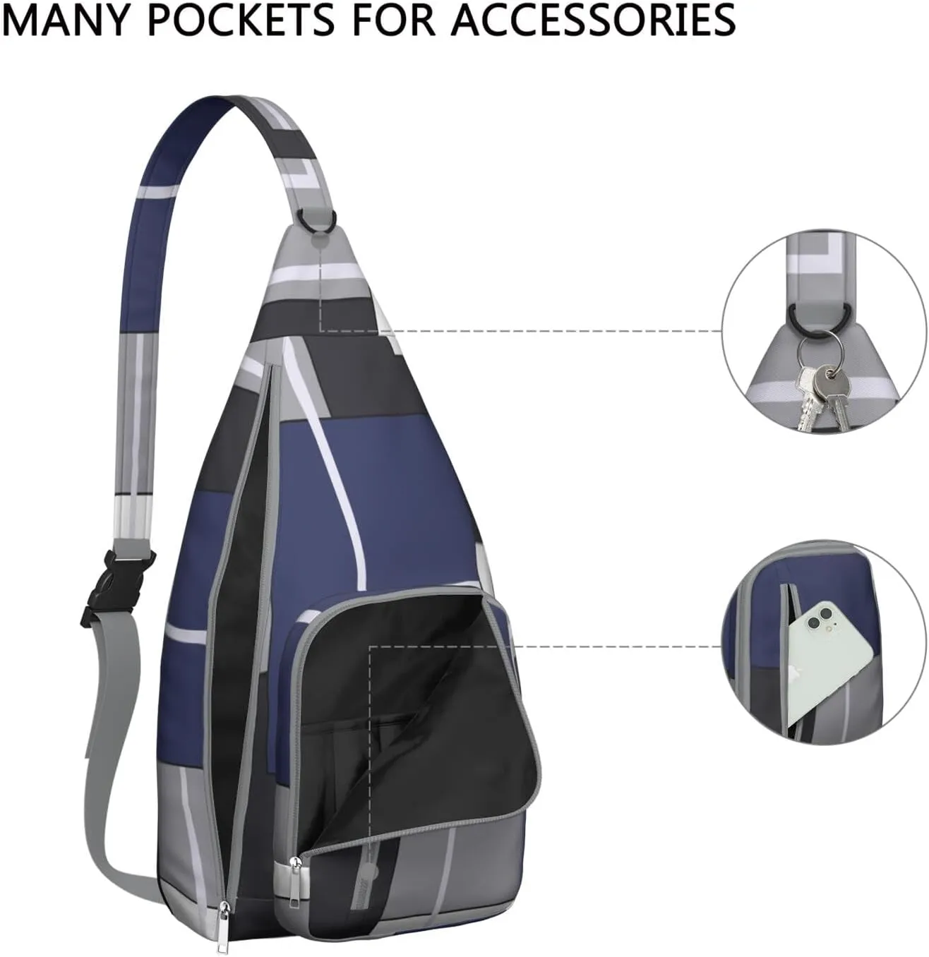 Shoulder Sling Crossbody Casual Chest Bag For Travel Sports Running,Backpack for Men & Women Lightweight Sports BagCrossbody Concealed Carry,Abstract Shoulder Bag Waterproof Chest Bag