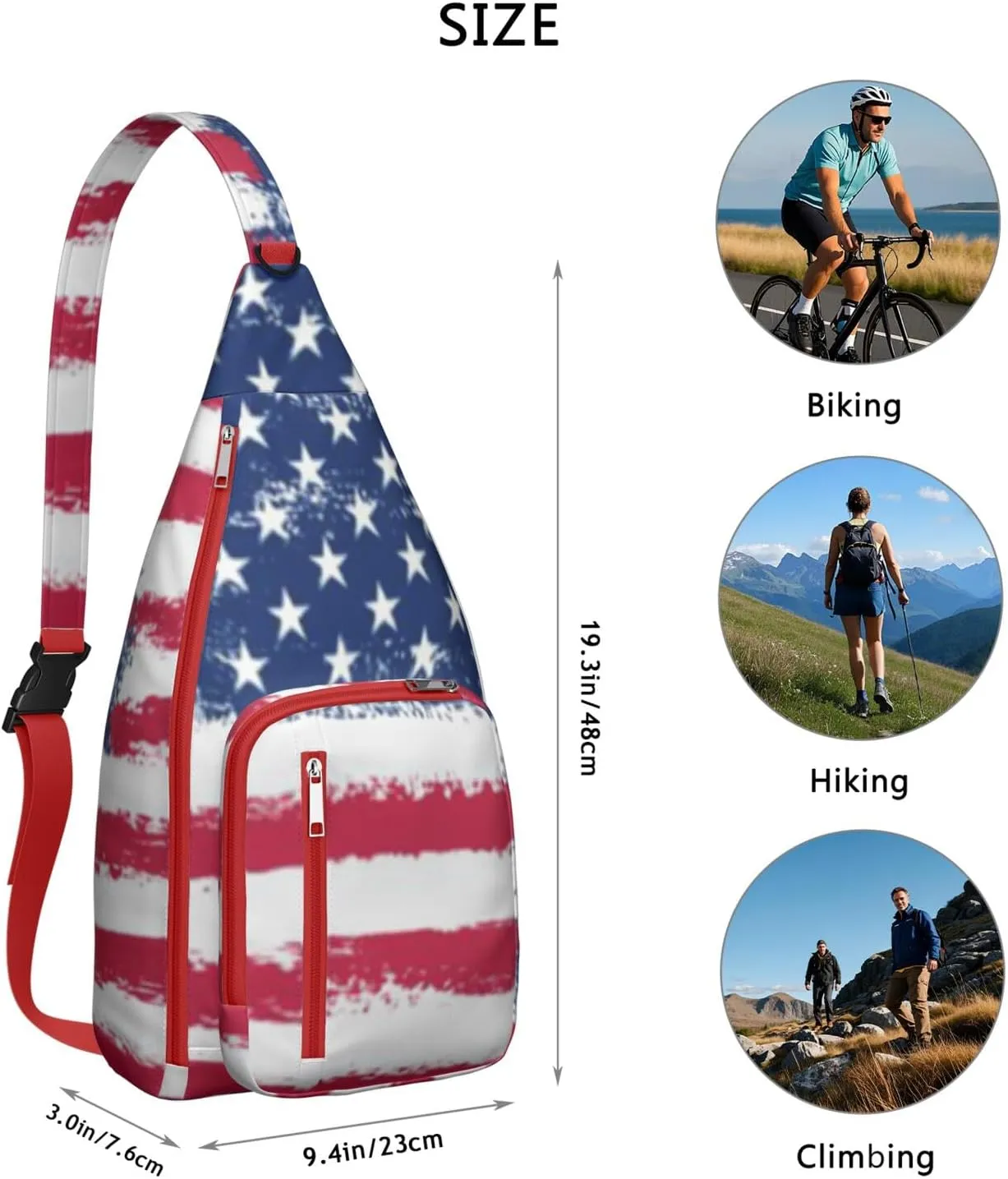 Shoulder Sling Crossbody Casual Chest Bag For Travel Sports Running,Backpack for Men & Women Lightweight Sports BagCrossbody Concealed Carry,Abstract Shoulder Bag Waterproof Chest Bag