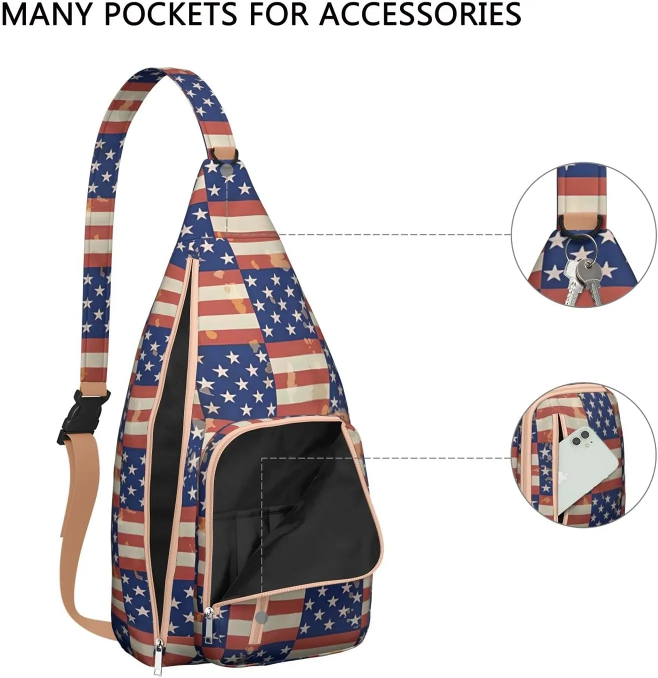 Shoulder Sling Crossbody Casual Chest Bag For Travel Sports Running,Backpack for Men & Women Lightweight Sports BagCrossbody Concealed Carry,Abstract Shoulder Bag Waterproof Chest Bag