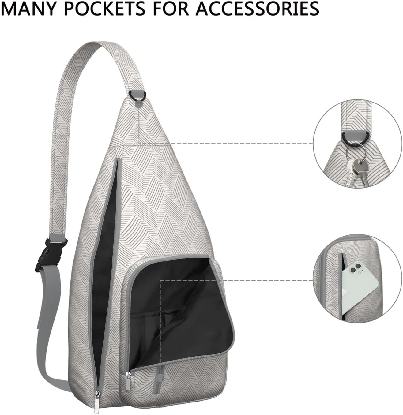 Shoulder Sling Crossbody Casual Chest Bag For Travel Sports Running,Backpack for Men & Women Lightweight Sports BagCrossbody Concealed Carry,Abstract Shoulder Bag Waterproof Chest Bag
