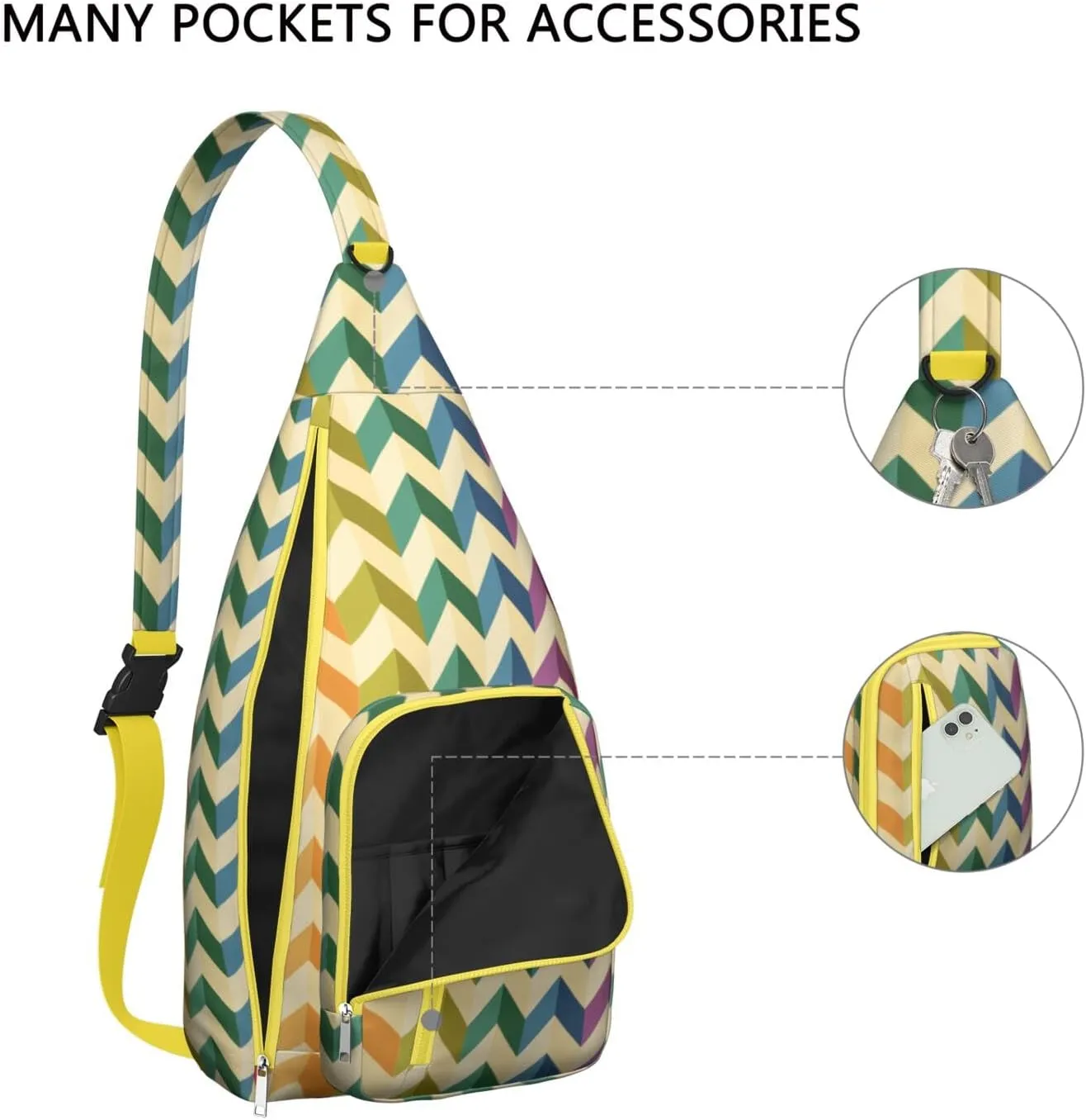 Shoulder Sling Crossbody Casual Chest Bag For Travel Sports Running,Backpack for Men & Women Lightweight Sports BagCrossbody Concealed Carry,Abstract Shoulder Bag Waterproof Chest Bag