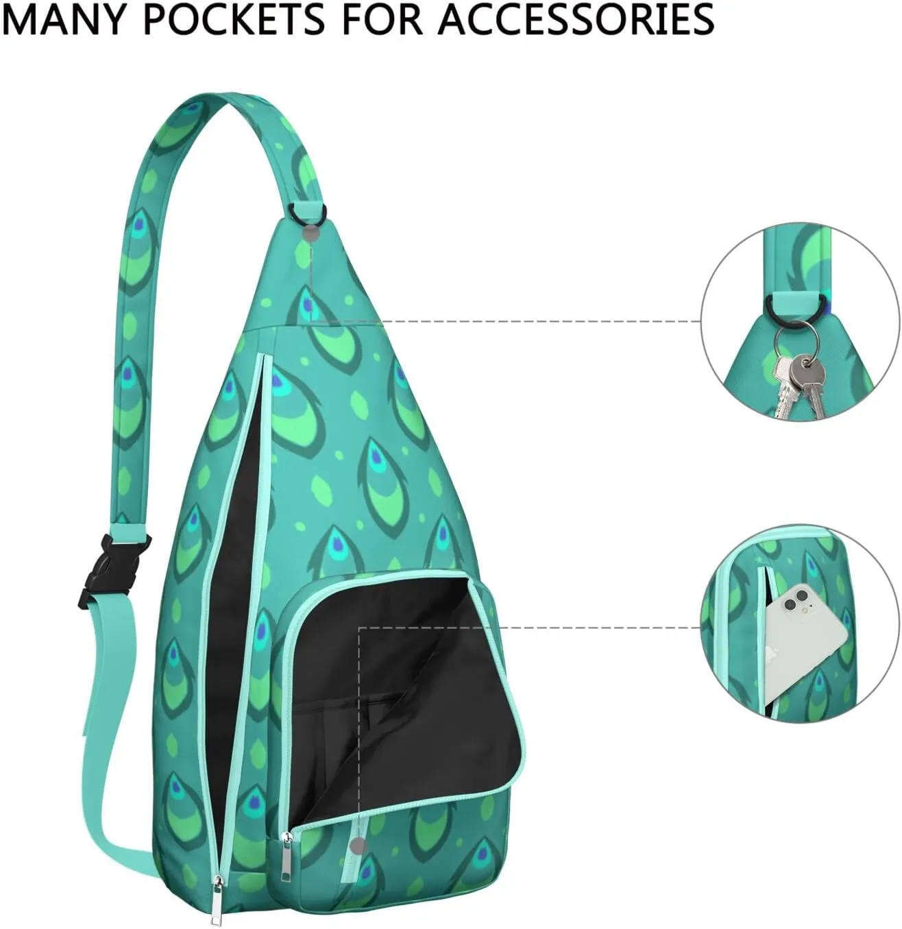 Shoulder Sling Crossbody Casual Chest Bag For Travel Sports Running,Backpack for Men & Women Lightweight Sports BagCrossbody Concealed Carry,Abstract Shoulder Bag Waterproof Chest Bag
