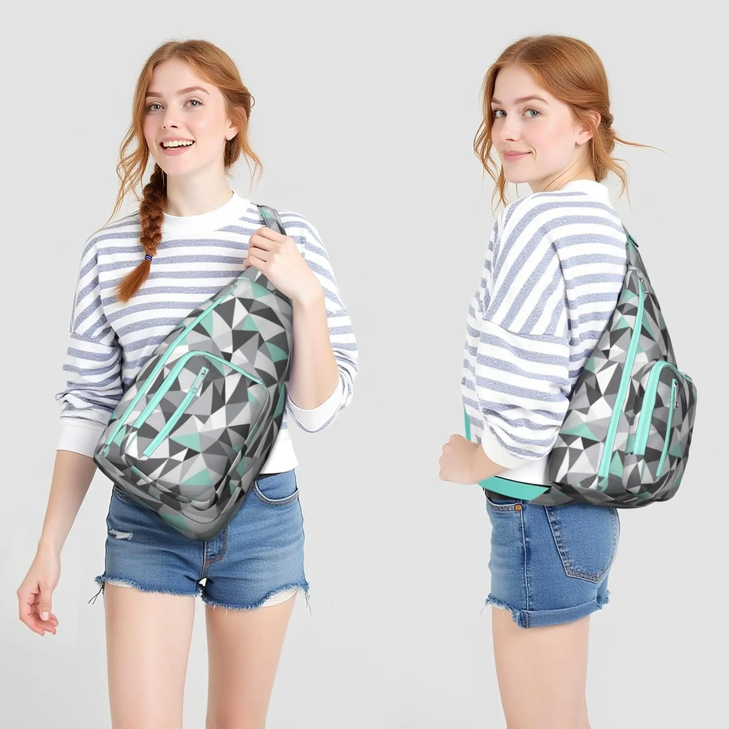 Shoulder Sling Crossbody Casual Chest Bag For Travel Sports Running,Backpack for Men & Women Lightweight Sports BagCrossbody Concealed Carry,Fashion Shoulder Bag Waterproof Chest Bag