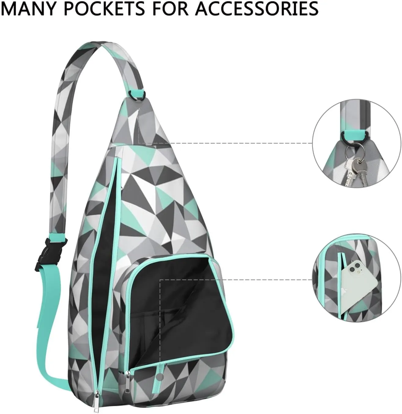 Shoulder Sling Crossbody Casual Chest Bag For Travel Sports Running,Backpack for Men & Women Lightweight Sports BagCrossbody Concealed Carry,Fashion Shoulder Bag Waterproof Chest Bag