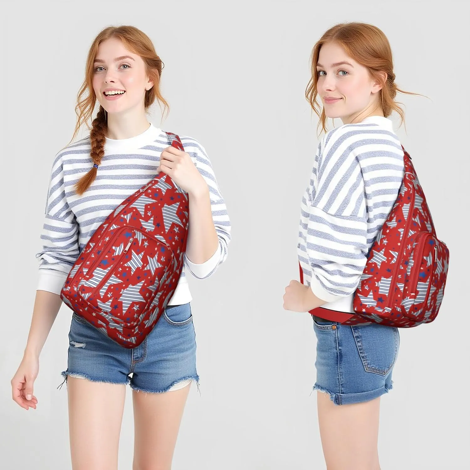 Shoulder Sling Crossbody Casual Chest Bag For Travel Sports Running,Backpack for Men & Women Lightweight Sports BagCrossbody Concealed Carry,Fashion Shoulder Bag Waterproof Chest Bag