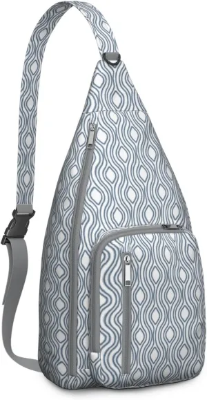 Shoulder Sling Crossbody Casual Chest Bag For Travel Sports Running,Backpack for Men & Women Lightweight Sports BagCrossbody Concealed Carry,Plaid Shoulder Bag Waterproof Chest Bag