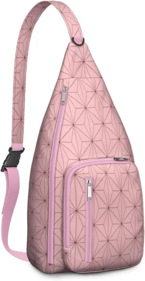 Shoulder Sling Crossbody Casual Chest Bag For Travel Sports Running,Backpack for Men & Women Lightweight Sports BagCrossbody Concealed Carry,Plaid Shoulder Bag Waterproof Chest Bag