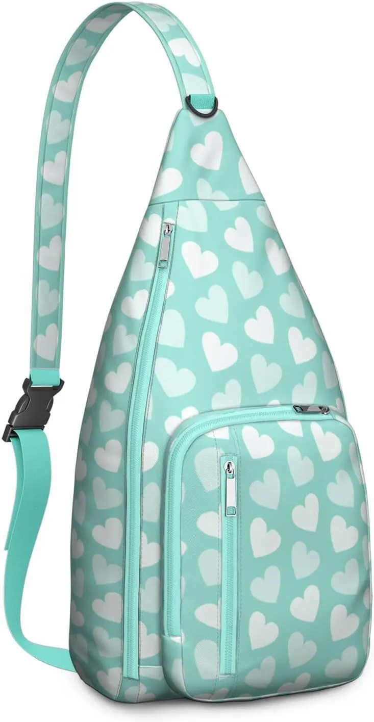 Shoulder Sling Crossbody Casual Chest Bag For Travel Sports Running,Backpack for Men & Women Lightweight Sports BagCrossbody Concealed Carry,Polka Shoulder Bag Waterproof Chest Bag