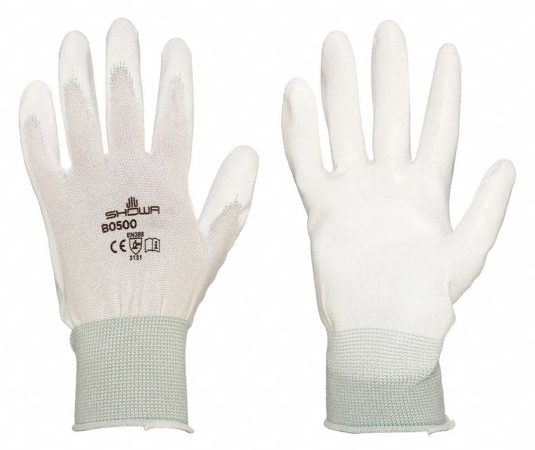 SHOWA Abrasion-Resistant Palm Dipped Polyurethane Gloves - XL
