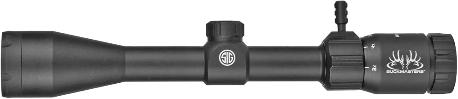 SIG SAUER Buckmasters 3-9x40mm 1" Tube Second Focal Plane/SFP/F2 Durable Shockproof Waterproof Fogproof Black Riflescope