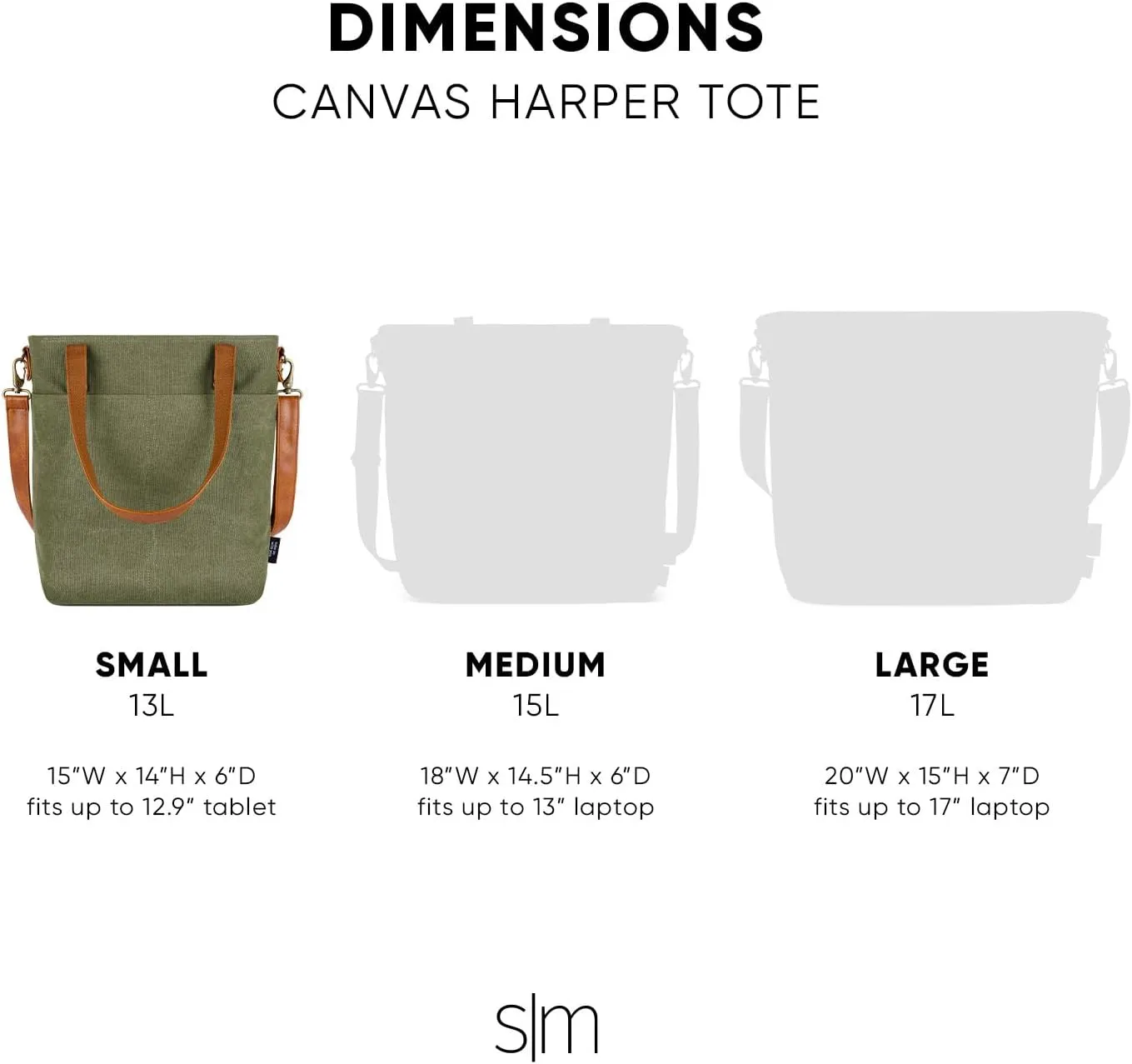 Simple Modern Canvas Tote Bag for Women