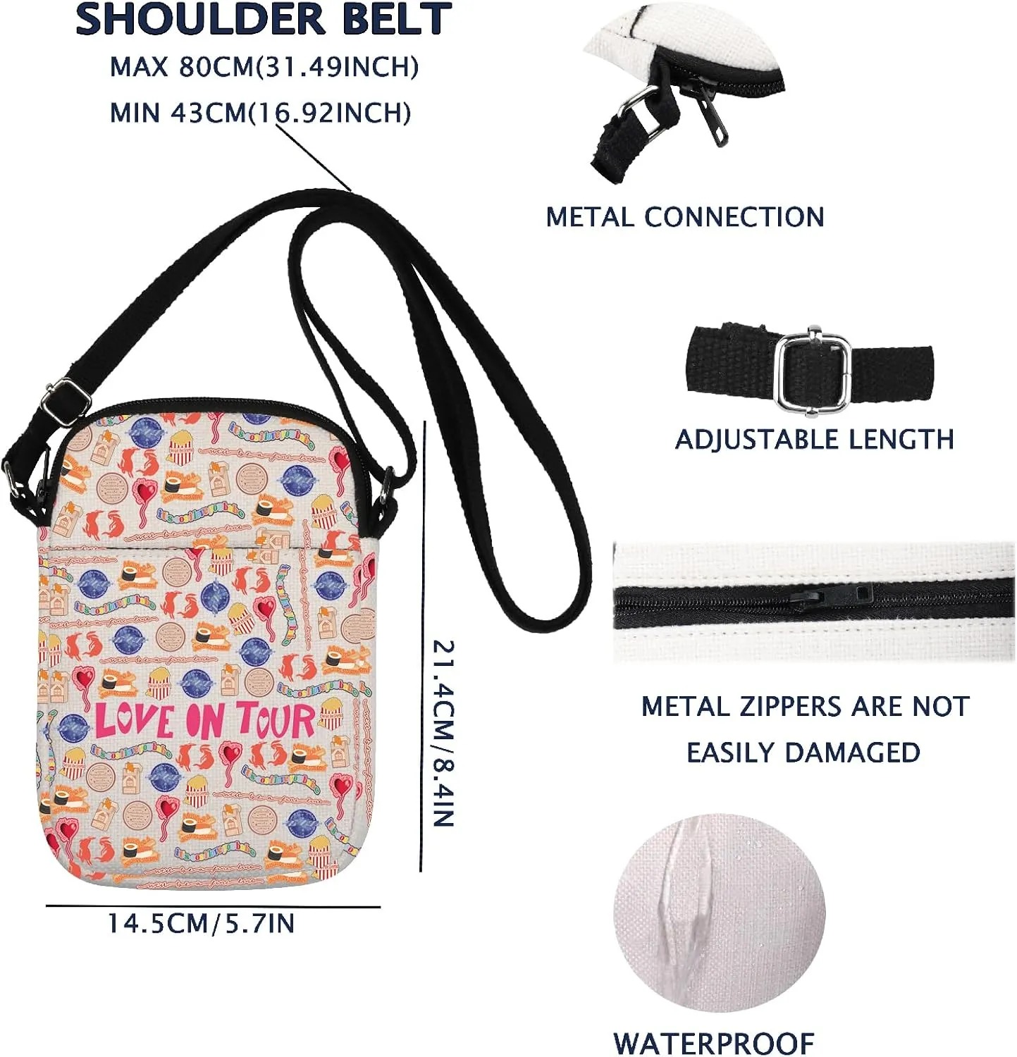 Singer Merch Crossbody Bag Singer Album Inspired Gift Singer Fans Gift Singer H-S Fans Gift