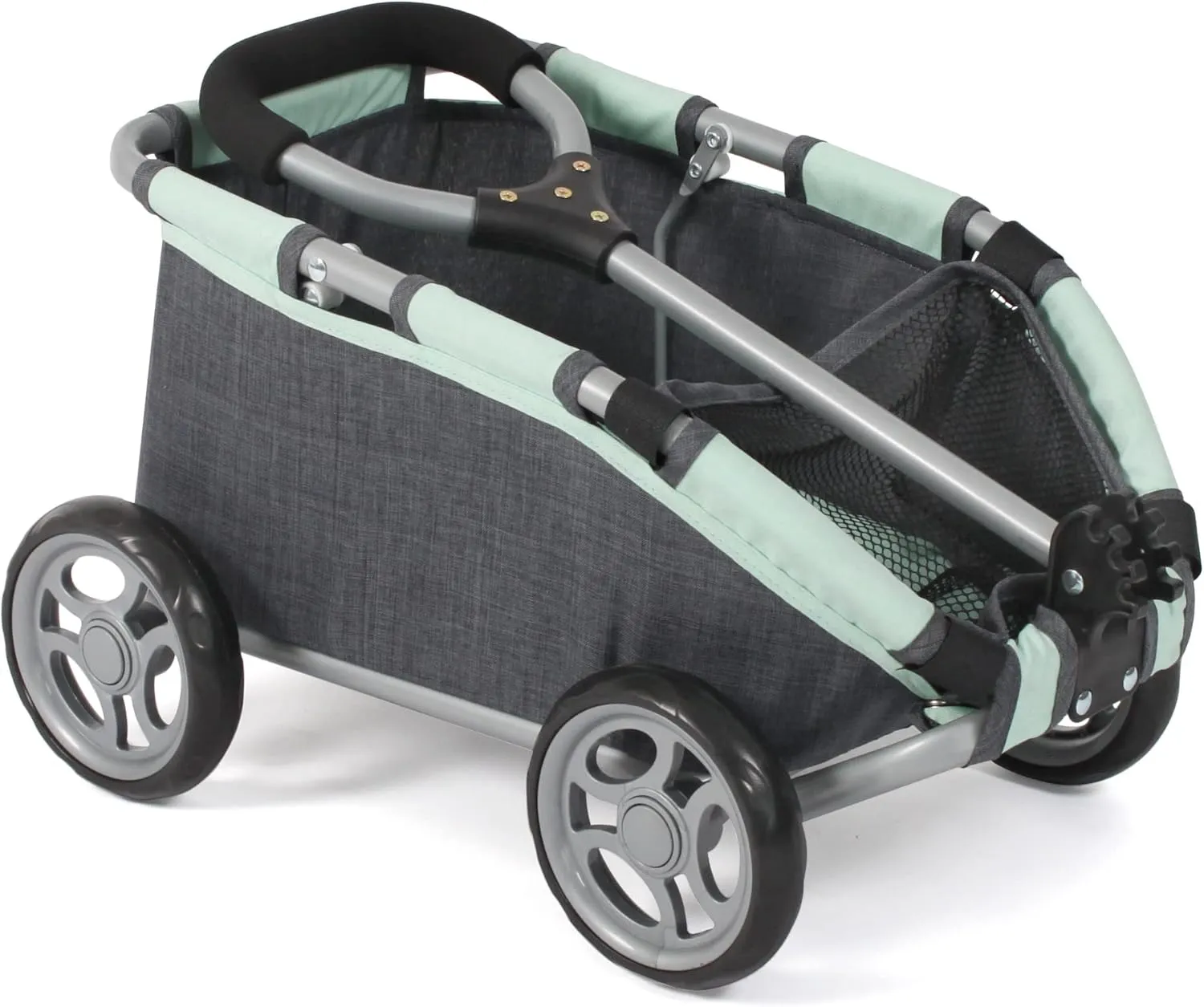 Skipper Pull Cart, Small Handcart for Teddys, Dolls and Toys, Dark Grey, Melange Anthracite, Mint, 660-67