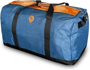 Skunk Large Duffle "Midnight Express XL" - Smell Proof - Water Proof (Navy/Leather)