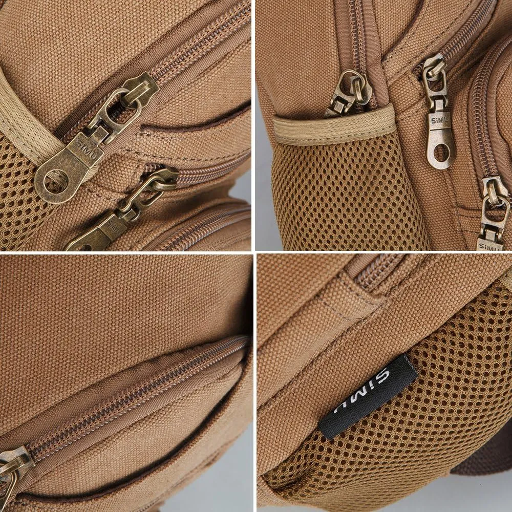 Sling Bag Pack Canvas Shoulder Sling Backpack Small Crossbody Chest Bag for ipad mini