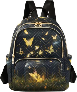 Small Backpack Purse for Women, Butterflies Floating in The Air Travel Bag Casual Daypack Shoulder Bag