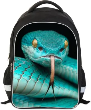 Snake Backpack Bookbag Children Outdoor Back Pack for Boys Girls