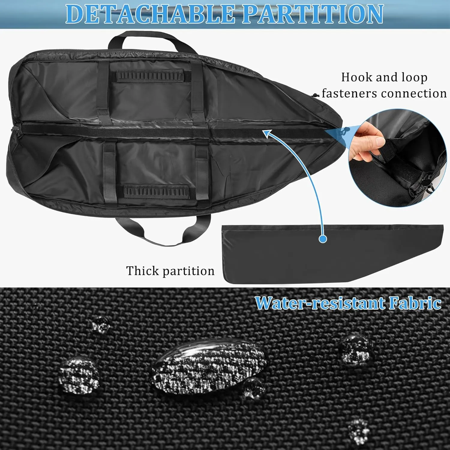 Soft Double Shotgun Rifle Case 38"/42"/46"/52" Long Rifle Bag for Hunting Shooting Range, Firearm Transportation, With Multiple Magazine Holder Pouches