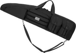 Soft Double Shotgun Rifle Case 38"/42"/46"/52" Long Rifle Bag for Hunting Shooting Range, Firearm Transportation, With Multiple Magazine Holder Pouches