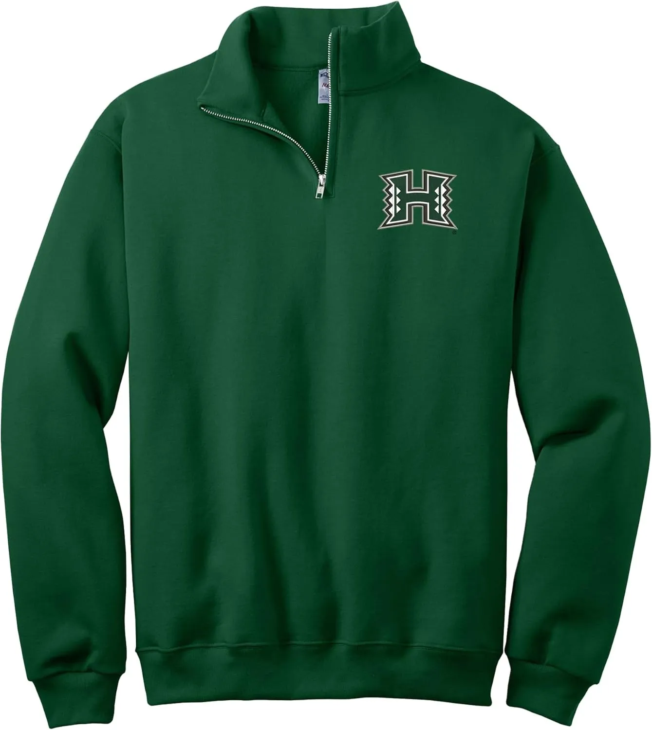 Sorority Letters Shop University of Hawaii Manoa Quarter Zip Sweatshirt with Primary H Logo Embroidered