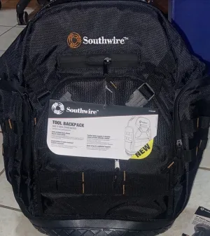 Southwire PROBAGBP Rugged Tool Backpack with Molded Base, 28 Pocket